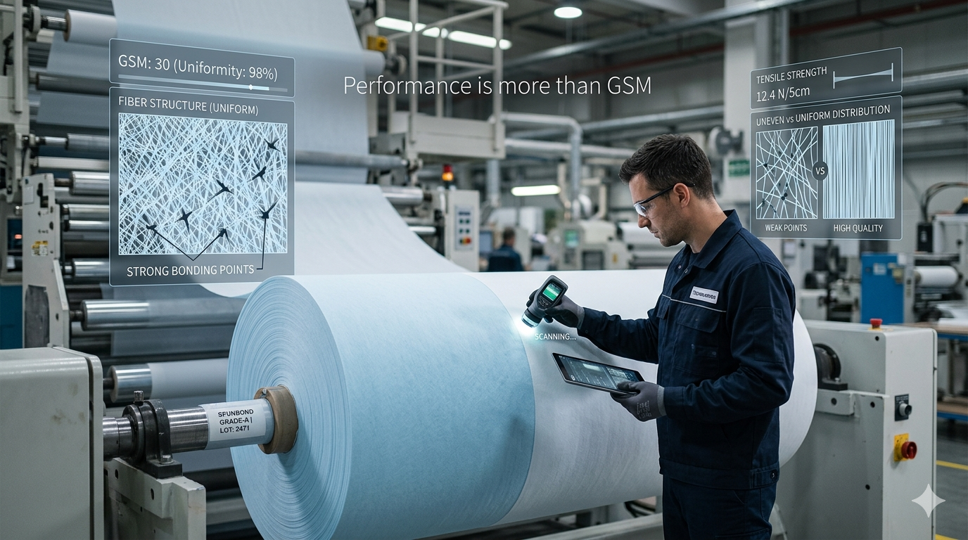 Why Fabric GSM Alone Does Not Determine Spunbond Nonwoven Performance