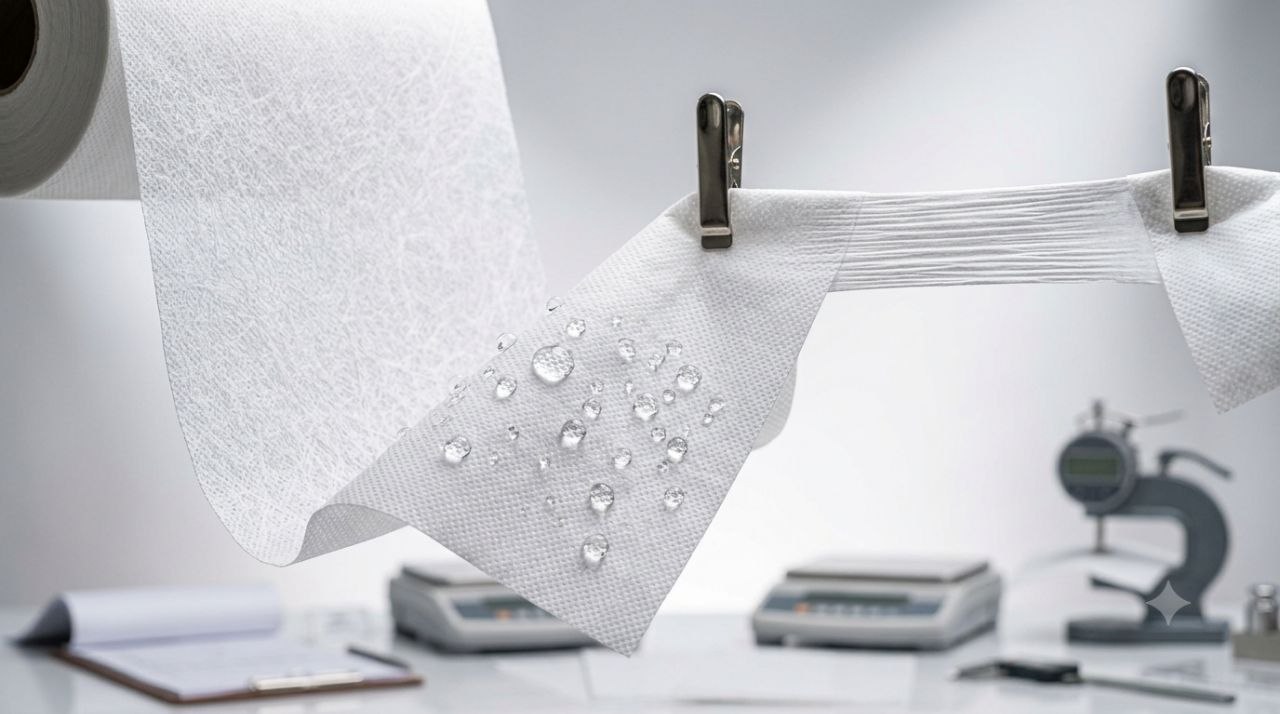 High-quality polypropylene spunbond fabric highlighting strength, flexibility, water resistance, and breathable texture