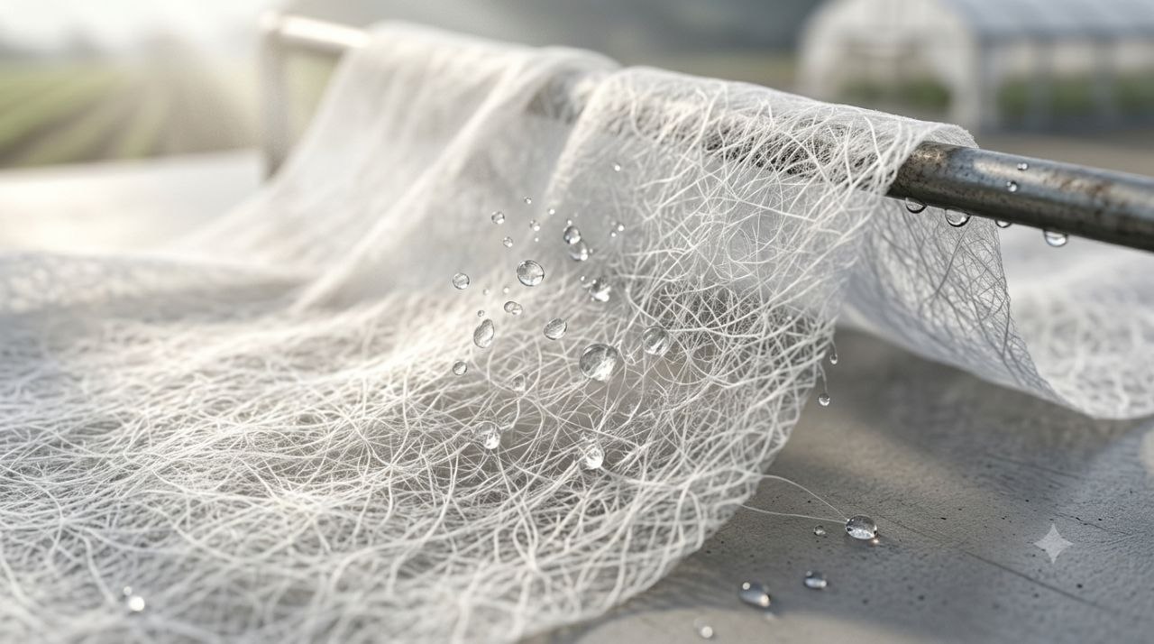 Breathable agricultural spunbond fabric with moisture permeability, UV resistance, and durable nonwoven structure.