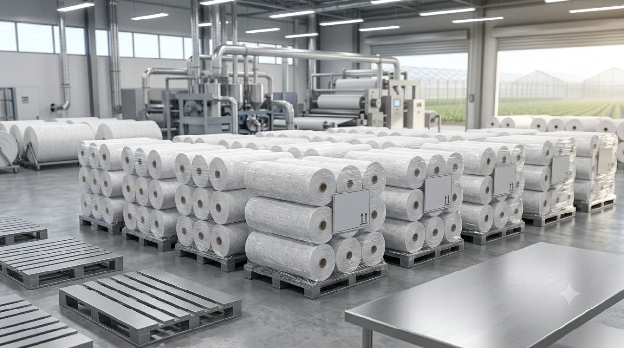 Premium agricultural spunbond fabric produced by Nasjiran with advanced manufacturing and quality control.