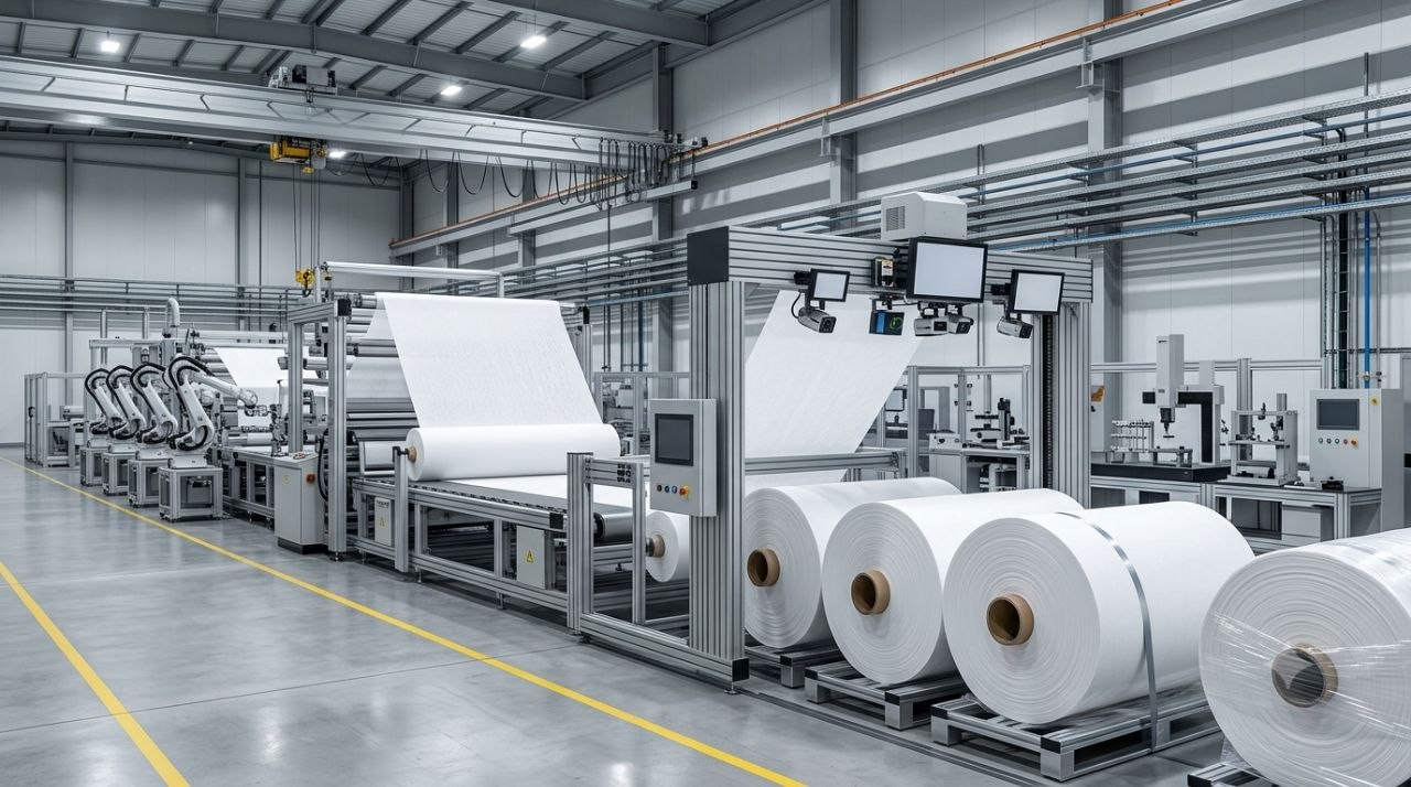Nasjiran manufacturing premium UV stabilized polypropylene spunbond fabric for global markets.
